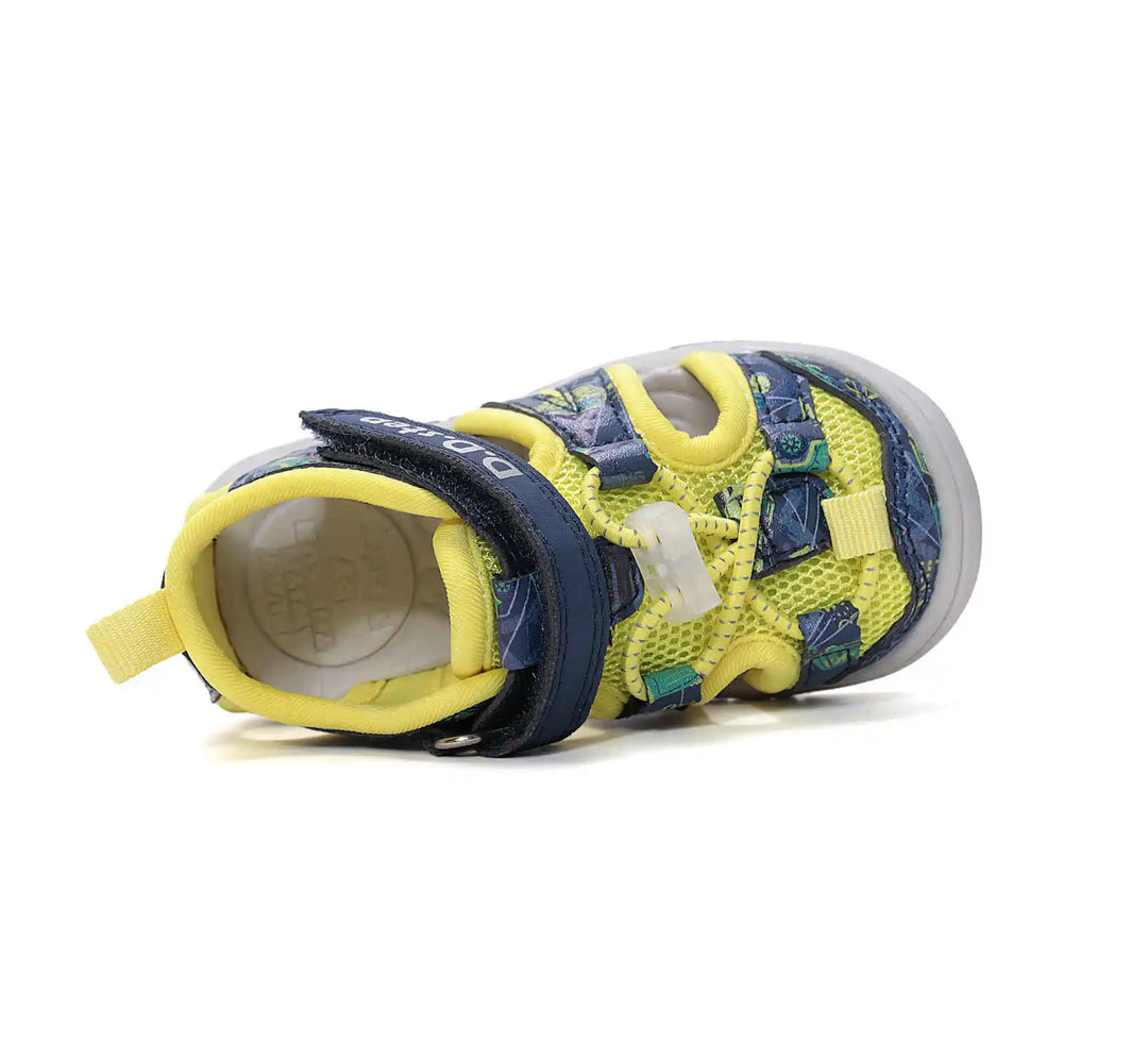 D.D.step Kinder Sport Sandalen Jungen Stoffschuhe Gelb-Blau