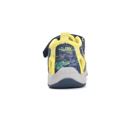 D.D.step Kinder Sport Sandalen Jungen Stoffschuhe Gelb-Blau