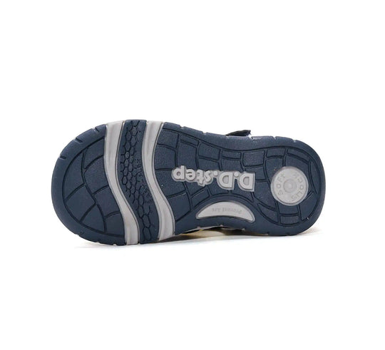 D.D.step Kinder Sport Sandalen Jungen Stoffschuhe Gelb-Blau