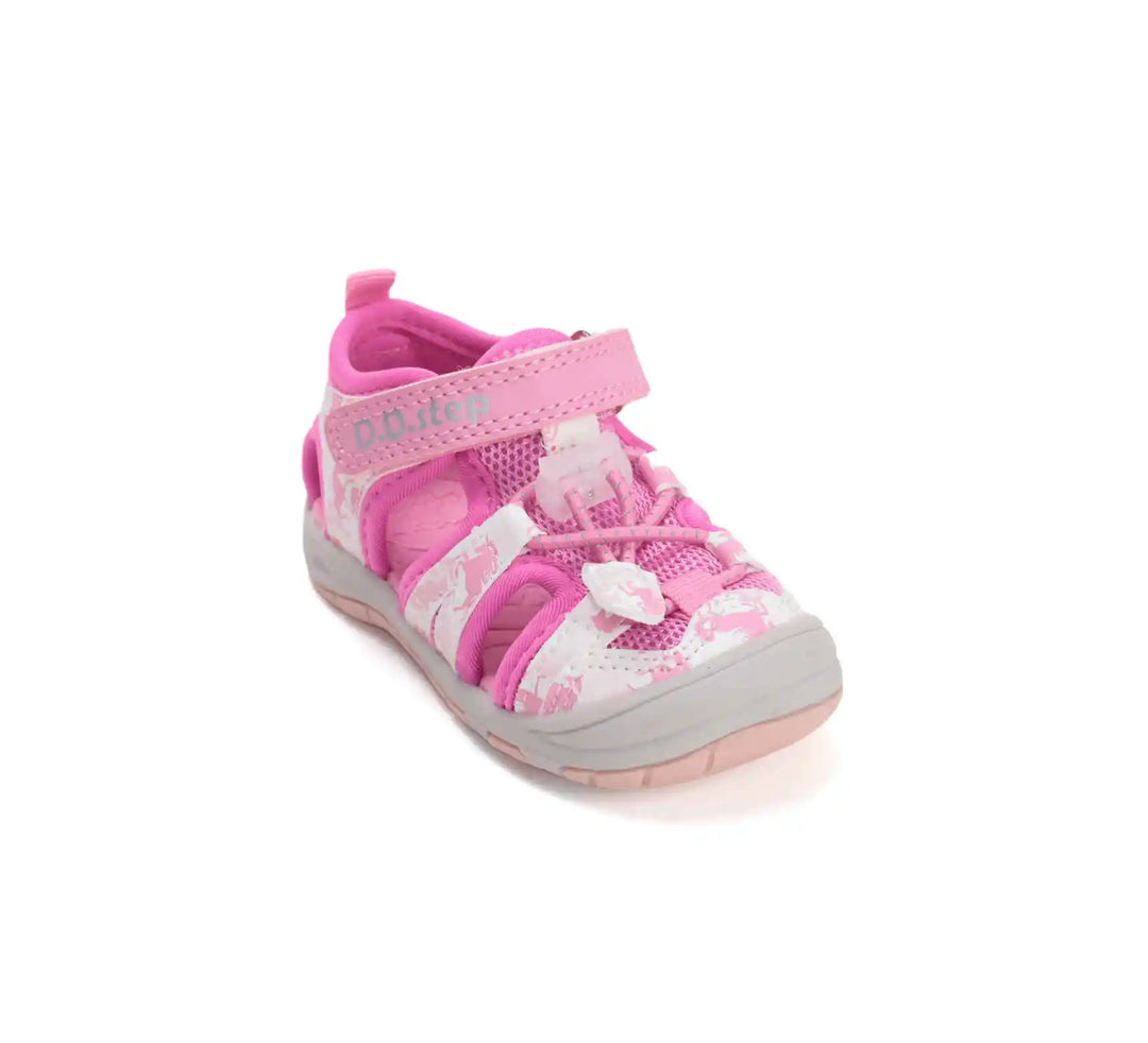 D.D.step Kinder Sport Sandalen Mädchen Stoffschuhe Hellrosa