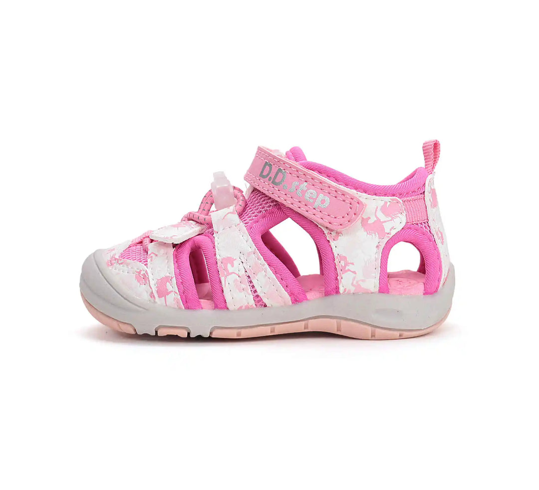 D.D.step Kinder Sport Sandalen Mädchen Stoffschuhe Hellrosa