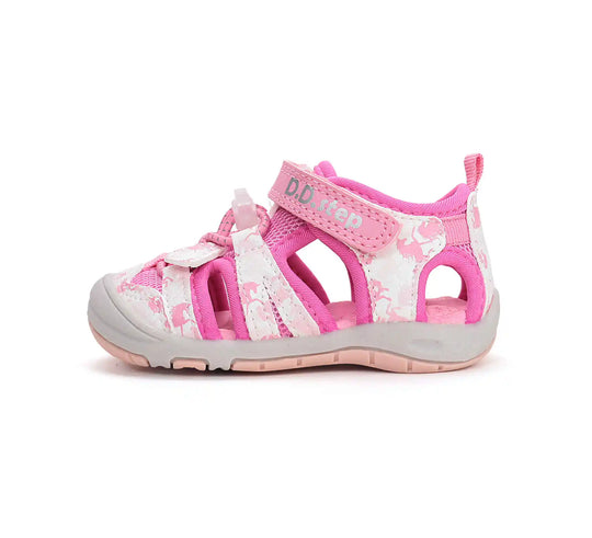 D.D.step Kinder Sport Sandalen Mädchen Stoffschuhe Hellrosa