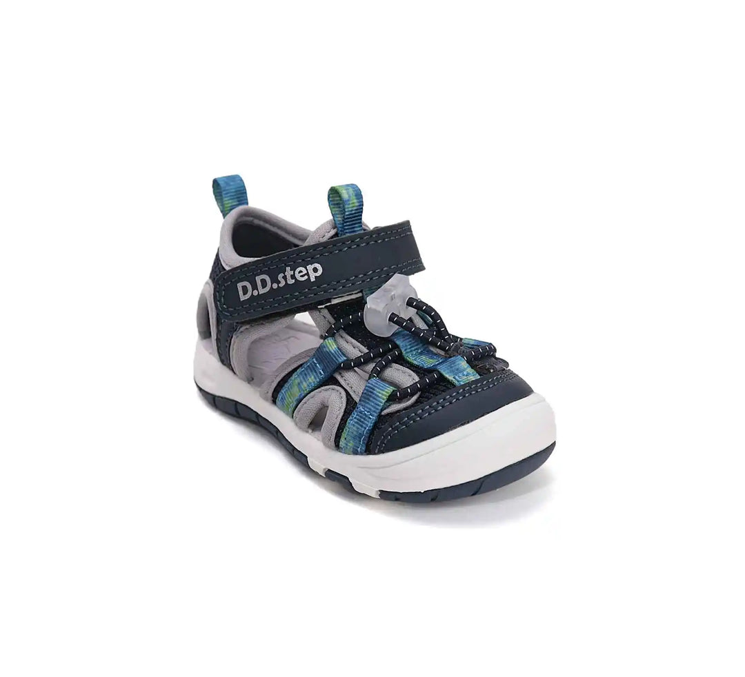 D.D.step Kinder Sport Sandalen Jungen Stoffschuhe Königsblau