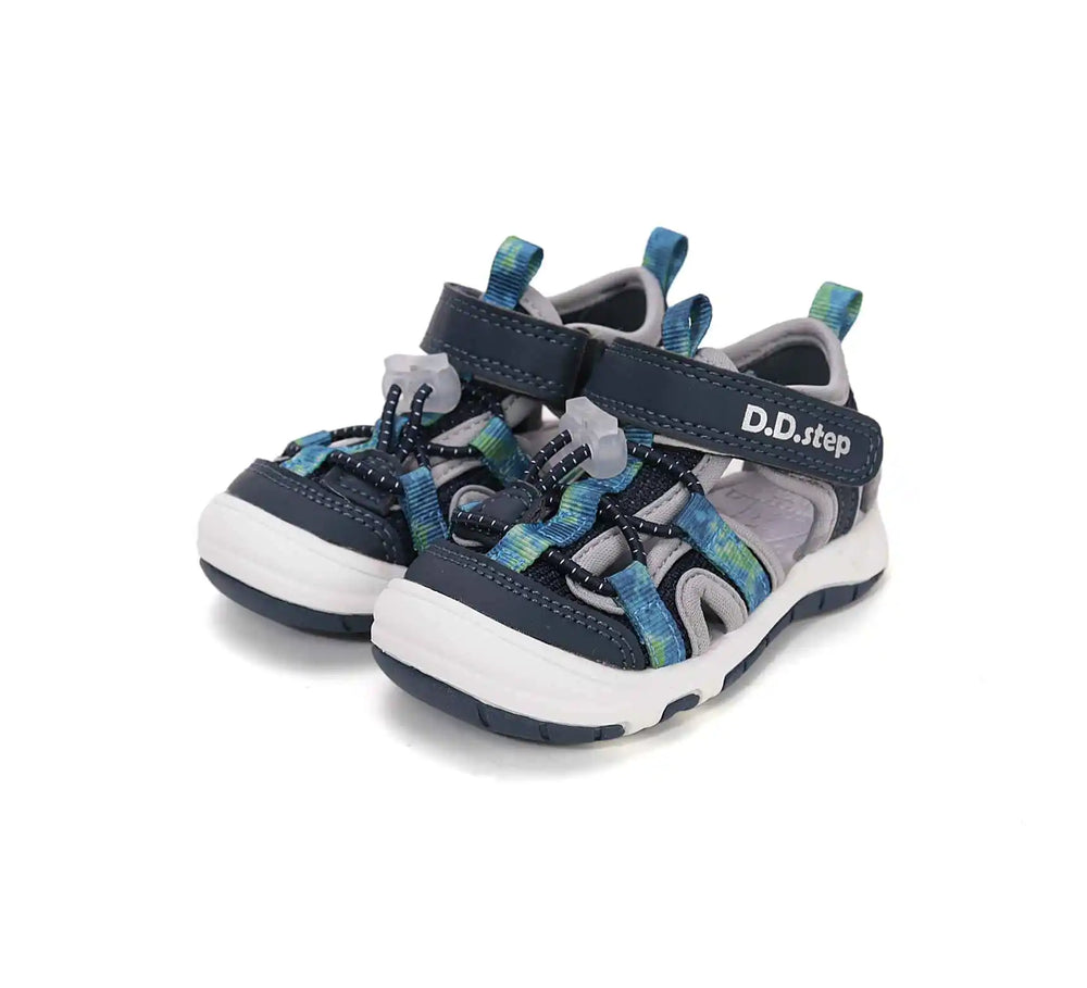Kinder Sport Sandalen Jungen Stoffschuhe Königsblau D.D.step ddstep
