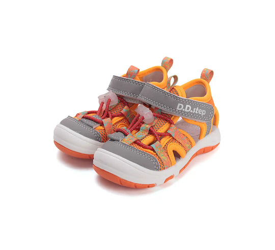 D.D.step Kinder Sport Sandalen Jungen Stoffschuhe Orange