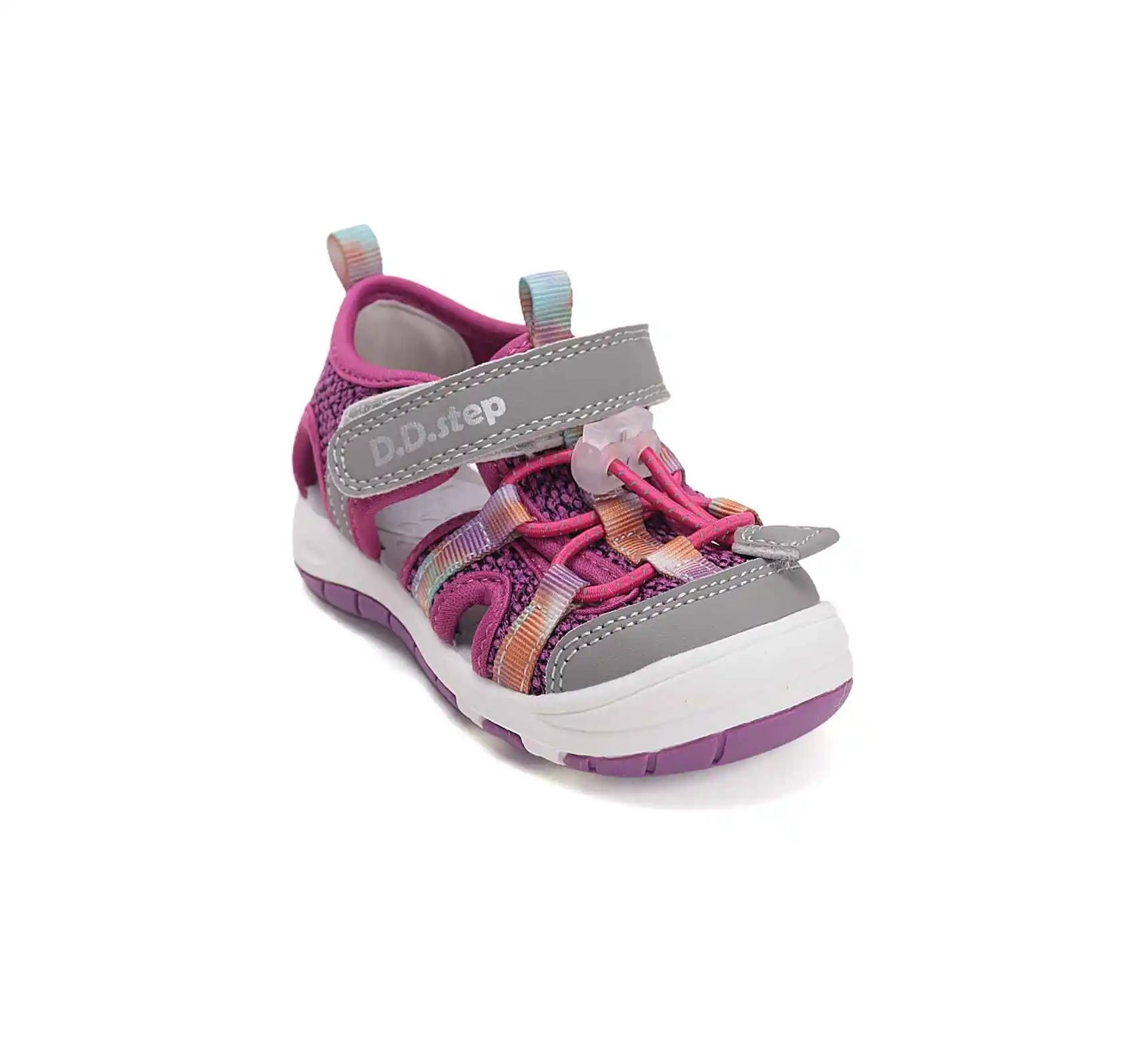 D.D.step Kinder Sport Sandalen Mädchen Stoffschuhe Rubinrot