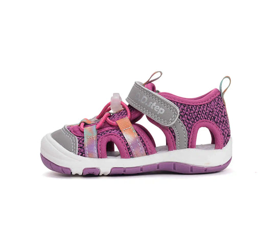 Kinder Sport Sandalen Mädchen Stoffschuhe Rubinrot D.D.step ddstep