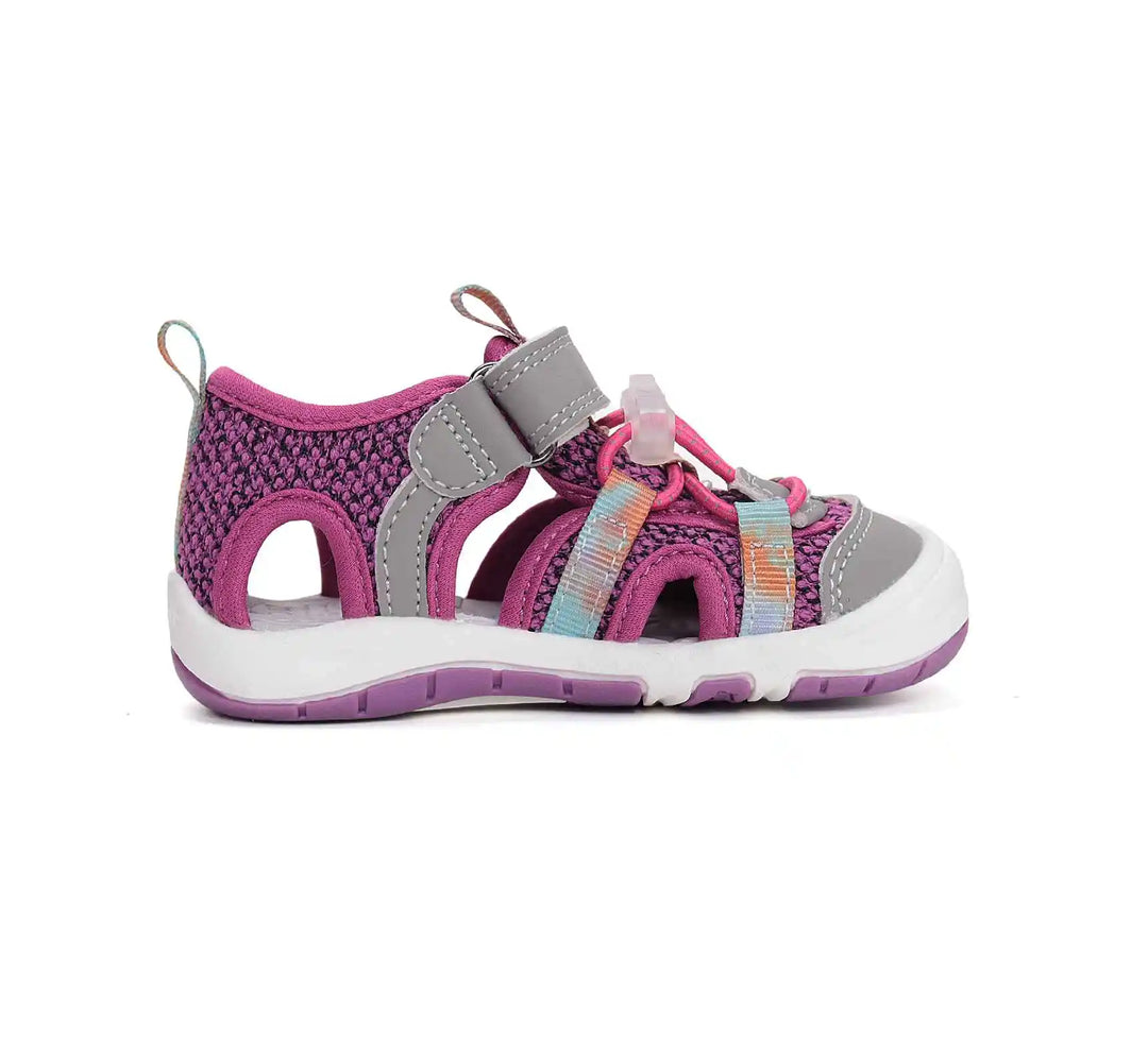 D.D.step Kinder Sport Sandalen Mädchen Stoffschuhe Rubinrot