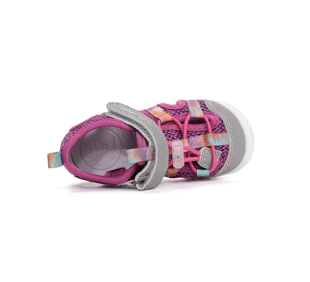 D.D.step Kinder Sport Sandalen Mädchen Stoffschuhe Rubinrot