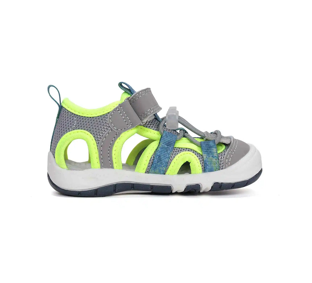  D.D.step Kinder Sport Sandalen Jungen Gelb-Grau Stoffschuhe – Schnelltrocknende und bequeme Außenschuhe für D.D.step Kinder.