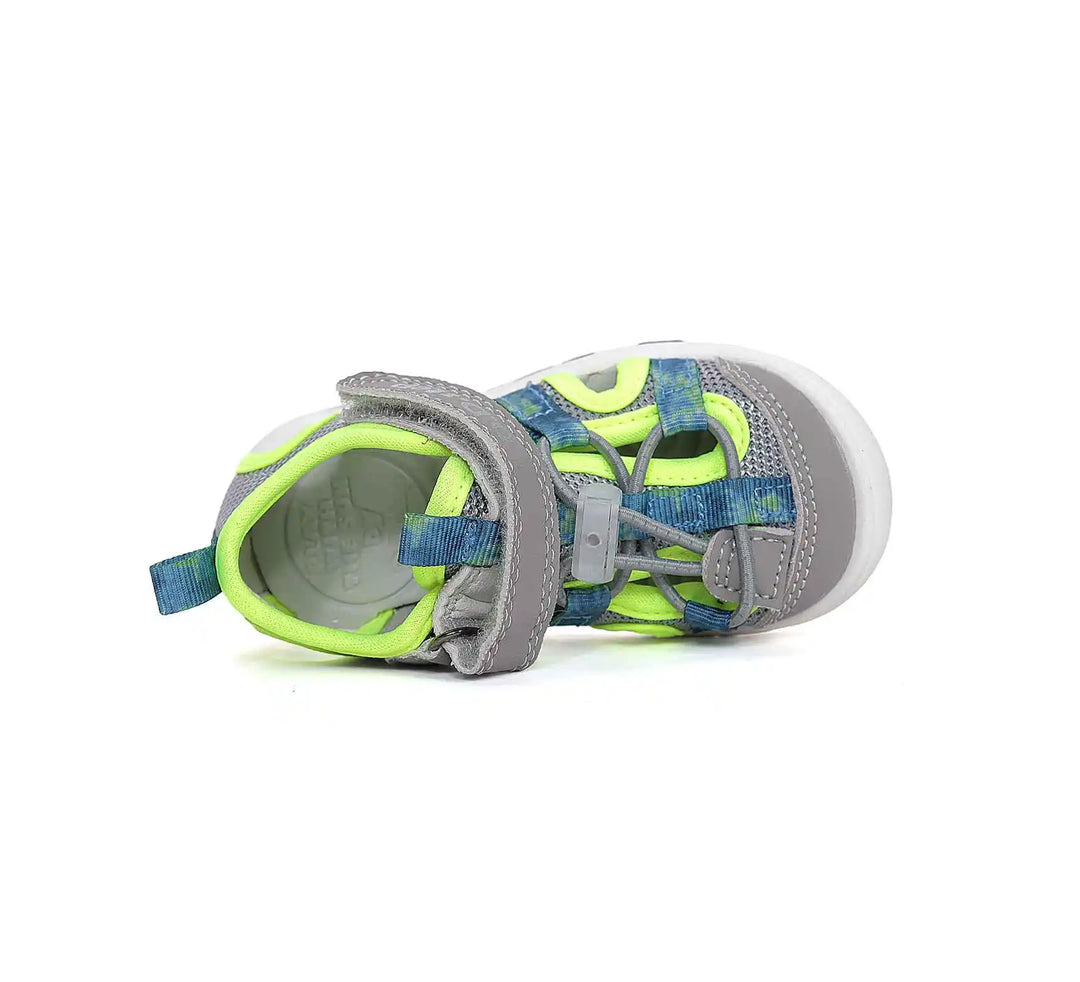  D.D.step Kinder Sport Sandalen Jungen Gelb-Grau Stoffschuhe – Schnelltrocknende und bequeme Außenschuhe für D.D.step Kinder.