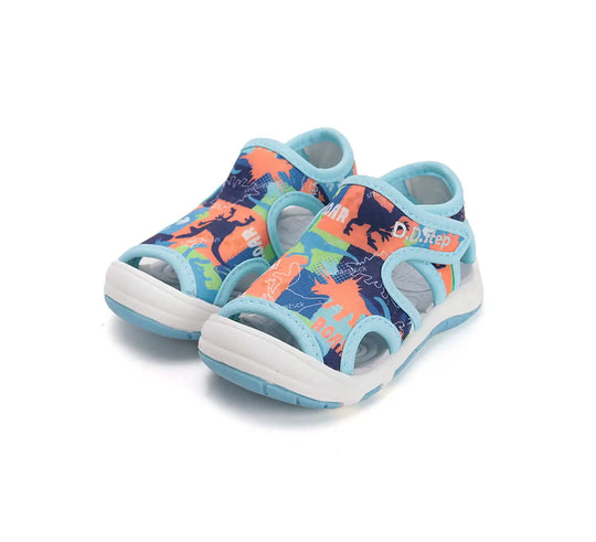 D.D.step Kinder Sport Sandalen Jungen Stoffschuhe Hellblau