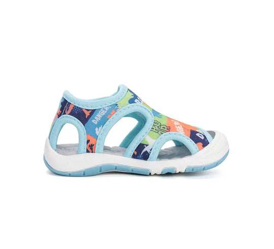 D.D.step Kinder Sport Sandalen Jungen Stoffschuhe Hellblau