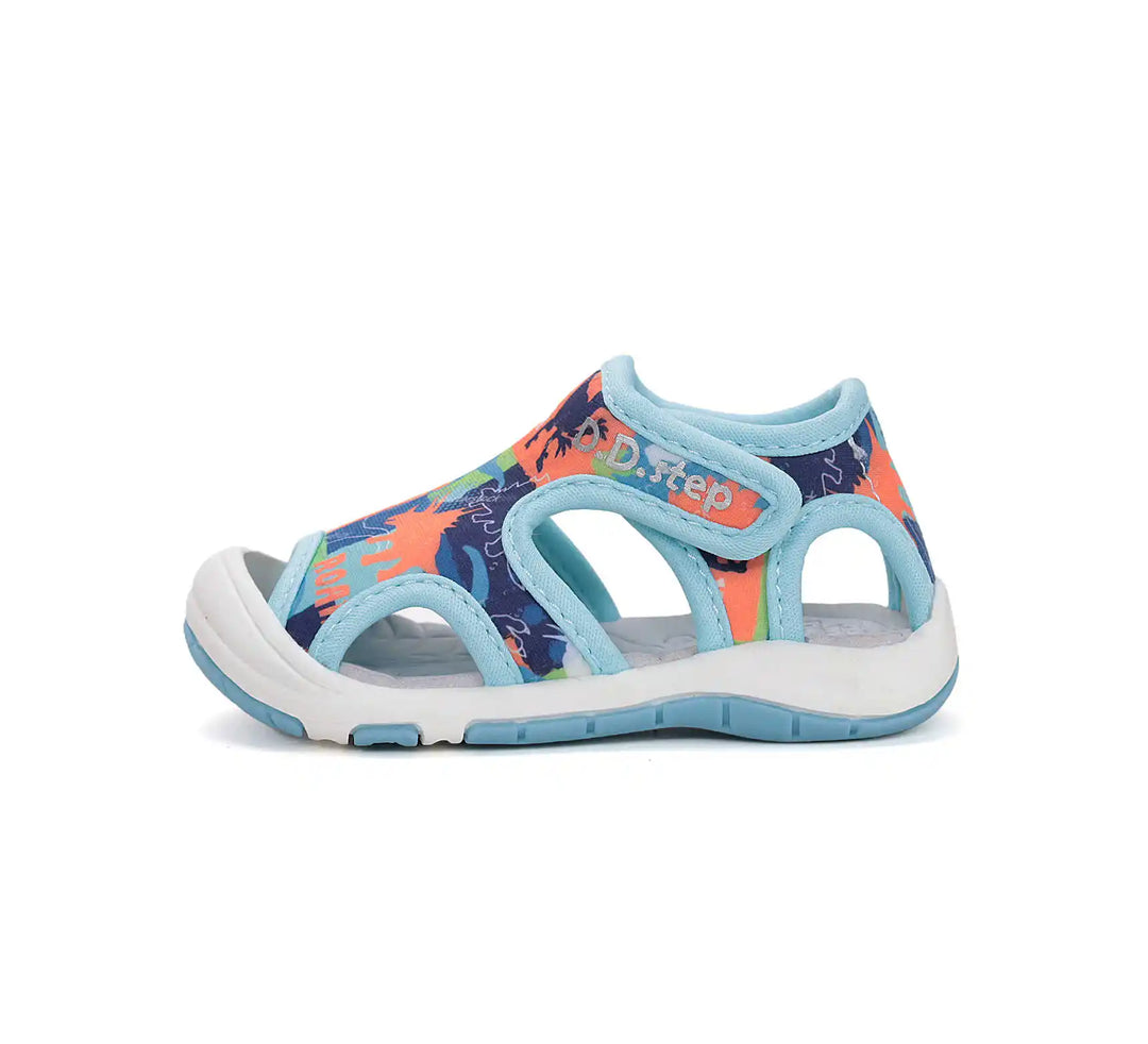 D.D.step Kinder Sport Sandalen Jungen Stoffschuhe Hellblau