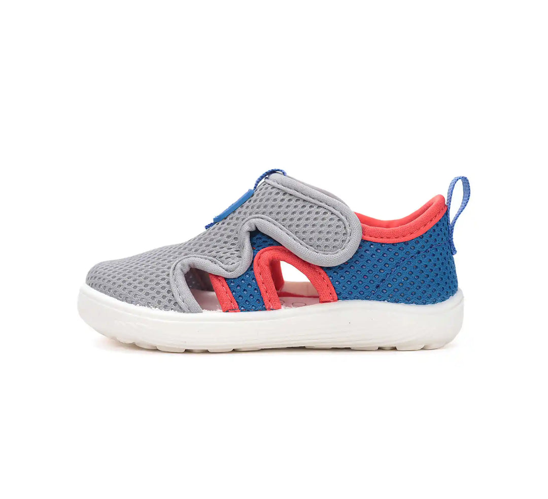 D.D.step Kinder Barfuß Sport Sandalen Jungen Stoffschuhe Grau-Blau