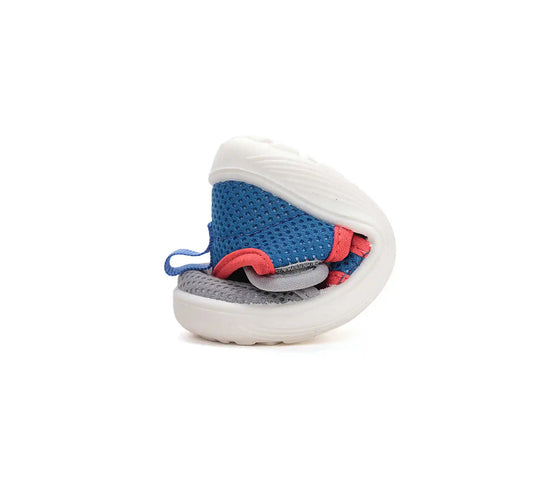 D.D.step Kinder Barfuß Sport Sandalen Jungen Stoffschuhe Grau-Blau
