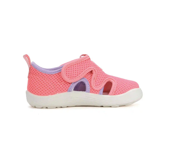 DDstep Kinder Barfuß Sport Sandalen Mädchen Stoffschuhe Babyrosa