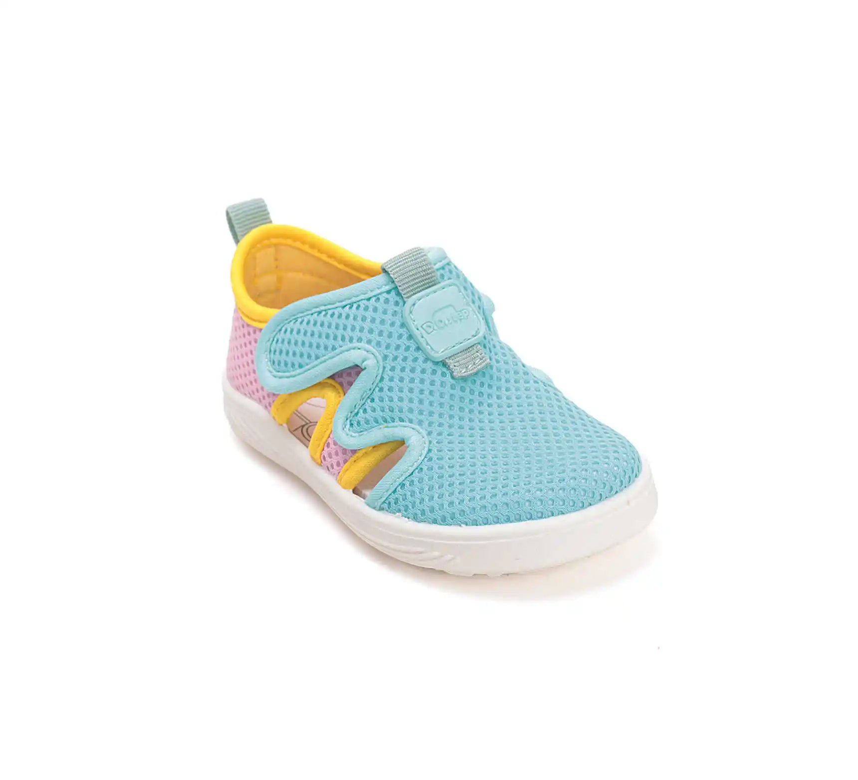 D.D.step Kinder Barfuß Sport Sandalen Mädchen Stoffschuhe Türkis-Rosa