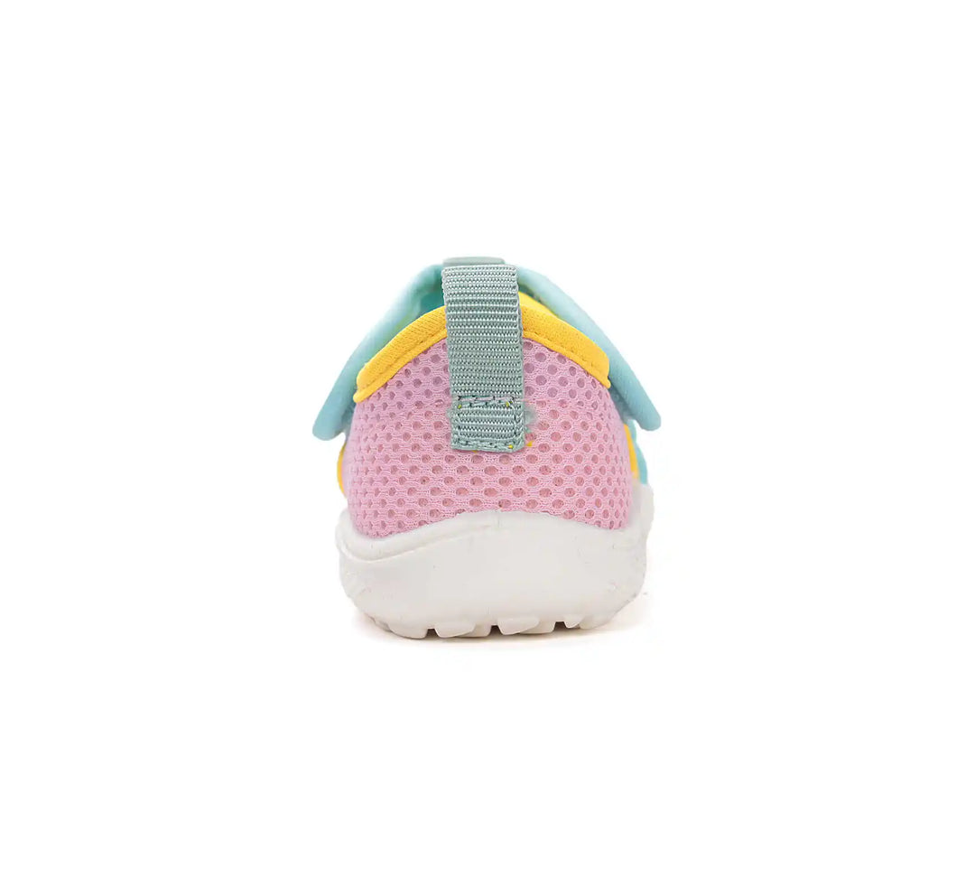 D.D.step Kinder Barfuß Sport Sandalen Mädchen Stoffschuhe Türkis-Rosa