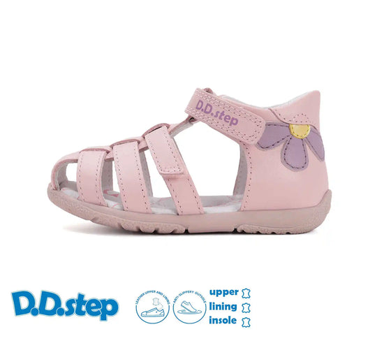 Kinder Sandalen Mädchen Lederschuhe Babyrosa D.D.step ddstep