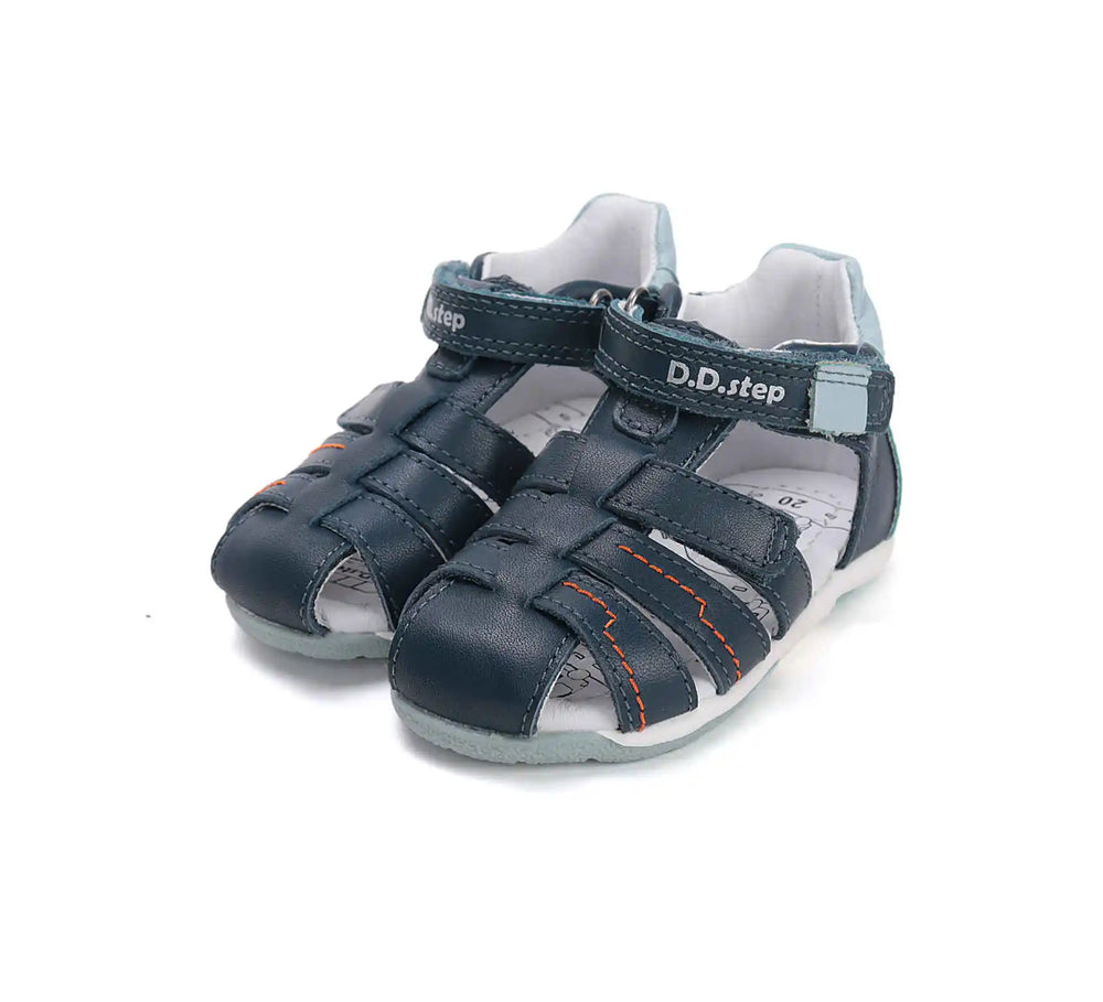 Kinder Sandalen Jungen Lederschuhe Königsblau D.D.step ddstep