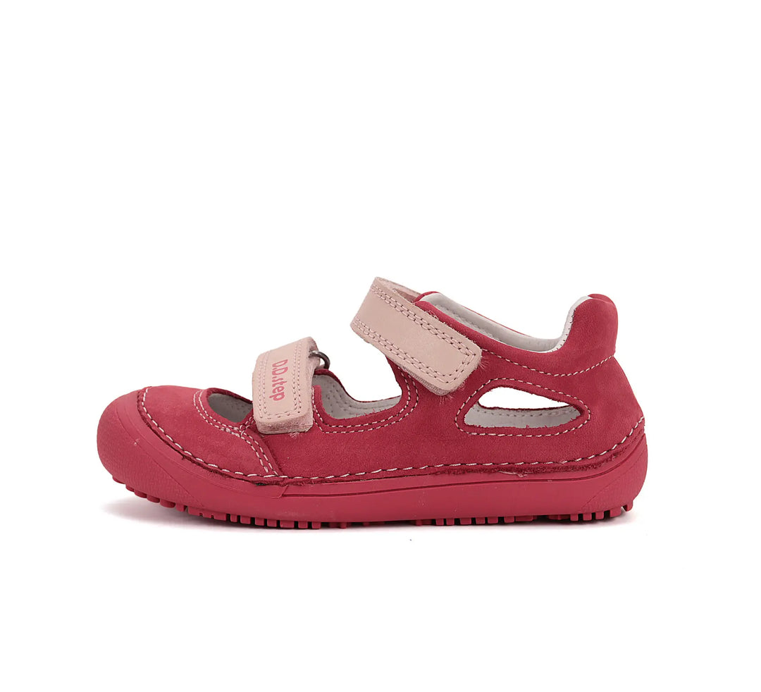 Kinder Barfuß Sandalen Mädchen Lederschuhe Rot D.D.step ddstep