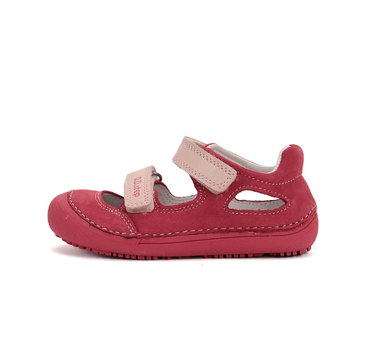 Kinder Barfuß Sandalen Mädchen Lederschuhe Rot D.D.step ddstep
