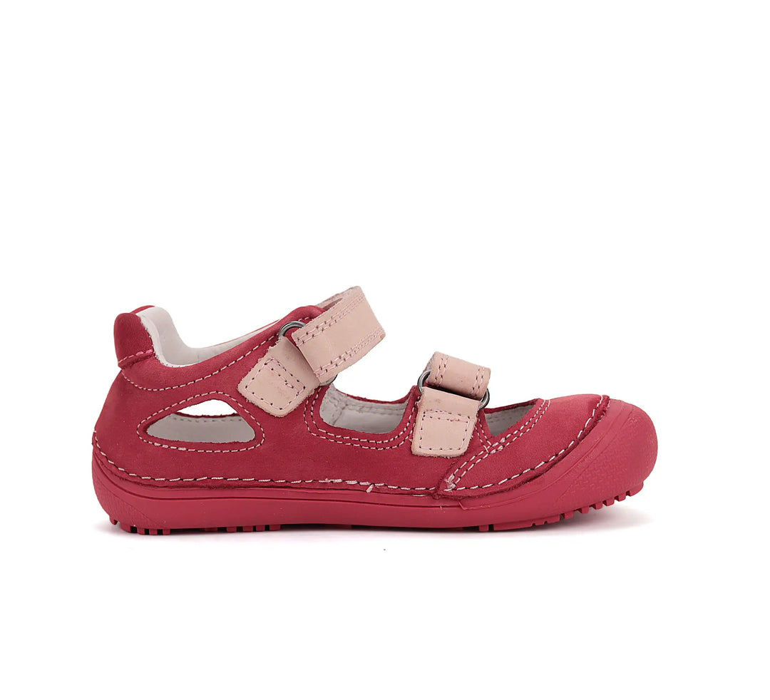 Kinder Barfuß Sandalen Mädchen Lederschuhe Rot D.D.step ddstep