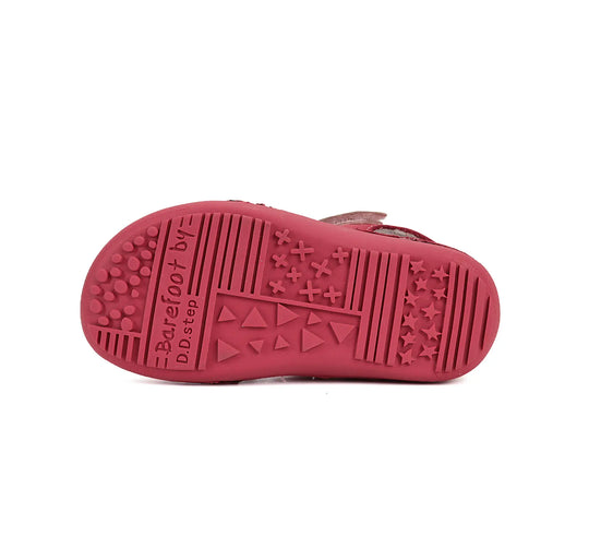 Kinder Barfuß Sandalen Mädchen Lederschuhe Rot D.D.step ddstep