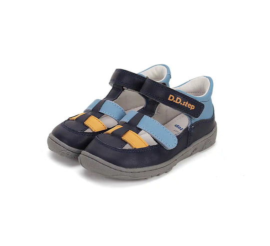 Kinder Barfuß Sandalen Jungen Lederschuhe Hellblau D.D.step ddstep