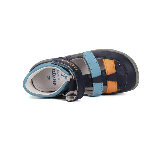 Kinder Barfuß Sandalen Jungen Lederschuhe Hellblau D.D.step ddstep
