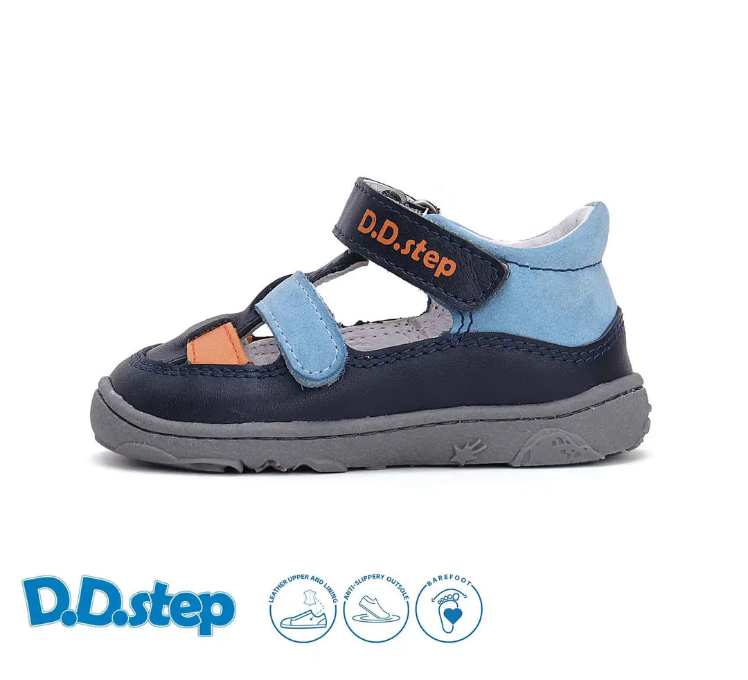 Kinder Barfuß Sandalen Jungen Lederschuhe Hellblau D.D.step ddstep