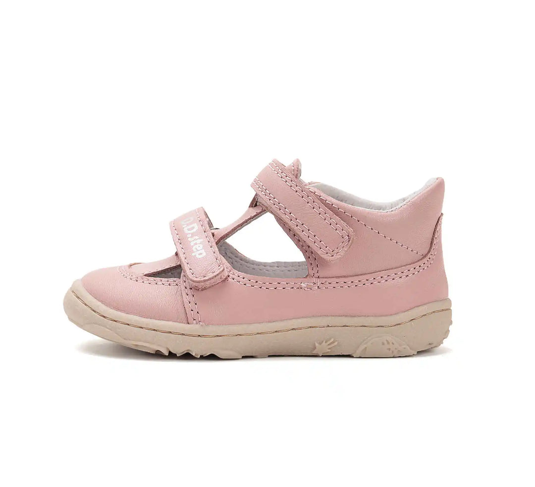 D.D.step Kinder Barfuß Sandalen Mädchen Lederschuhe Babyrosa