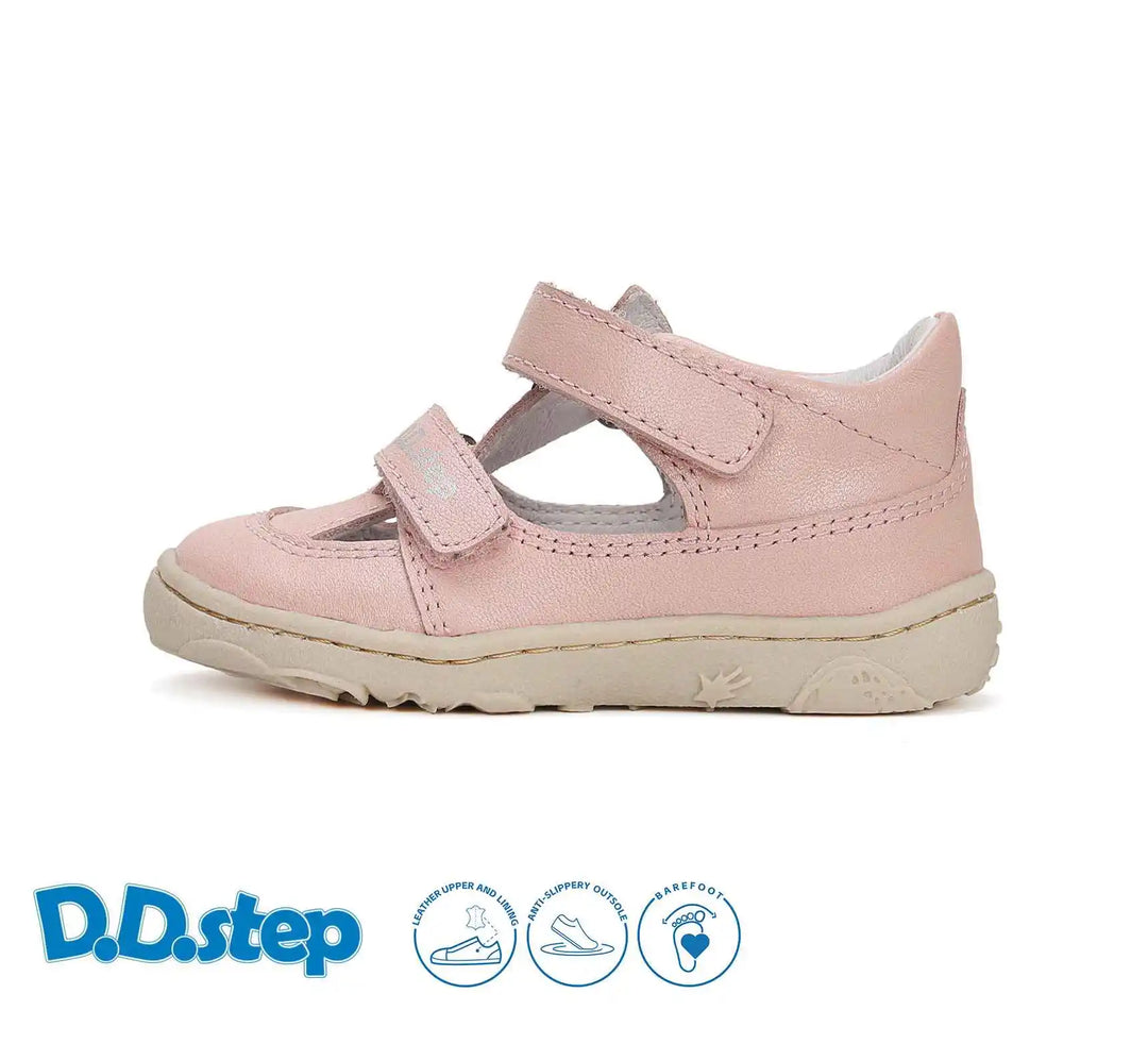 Kinder Barfuß Sandalen Mädchen Lederschuhe Babyrosa D.D.step ddstep