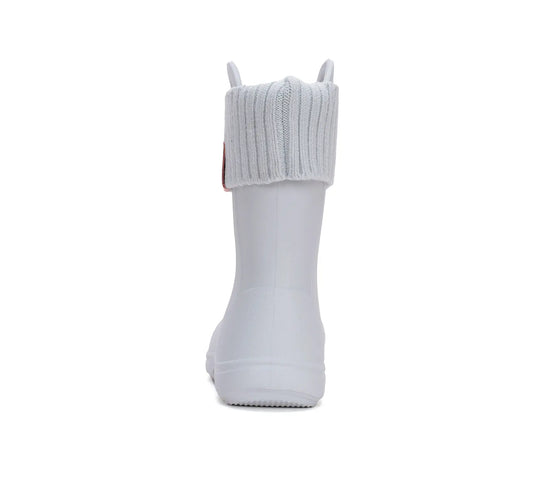 Kinder Gummistiefel Jungen in Grau, leicht und flexibel mit Fleece Socke D.D.step ddstep