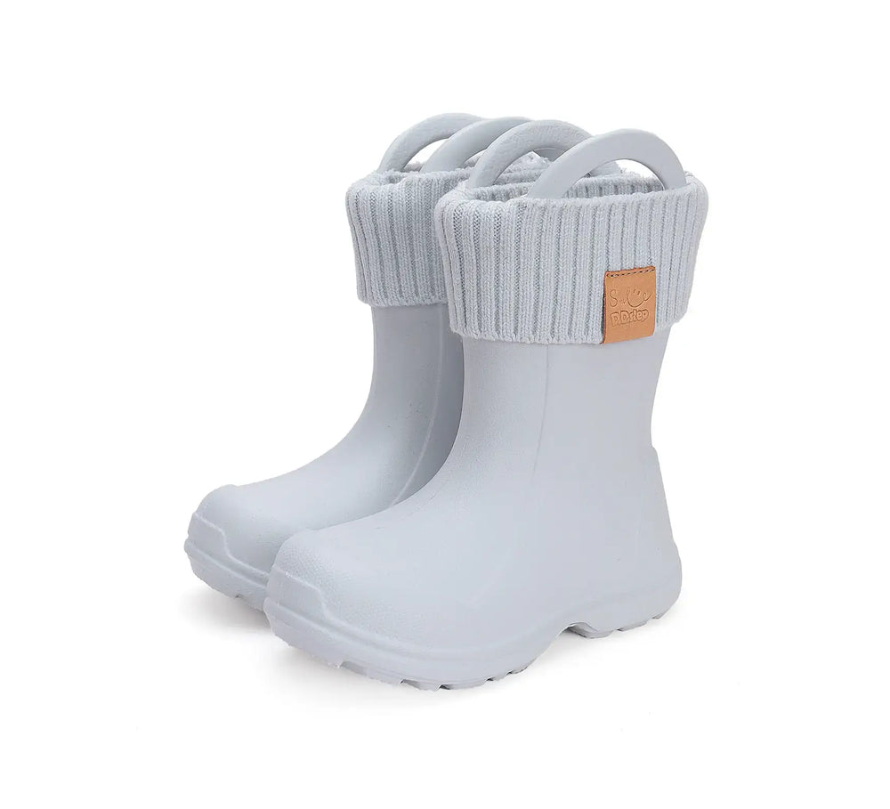 D.D.step Kinder Gummistiefel Grau I106-42645