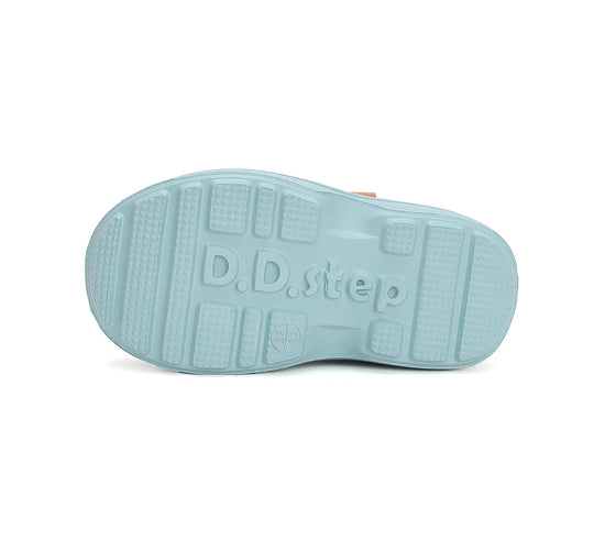 Kinder Gummistiefel Jungen in Seegrün, leicht und flexibel mit Fleece Socke D.D.step ddstep