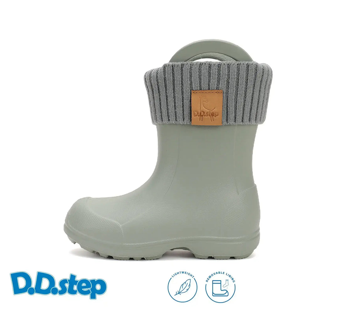 D.D.step Kinder Gummistiefel Seerosengrün I106-52182