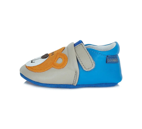 D.D.step Kinder Barfuß-Krabbelschuhe Grau K1596-381