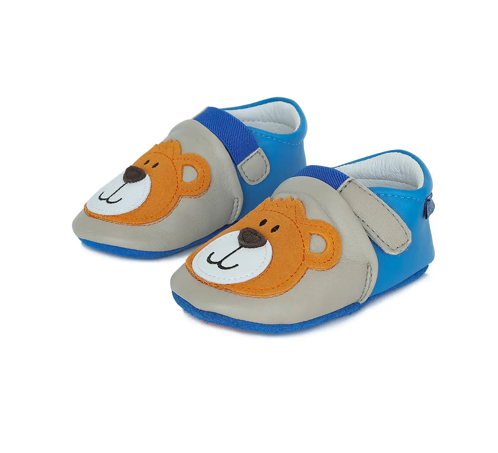 D.D.step Kinder Barfuß-Krabbelschuhe Grau K1596-381