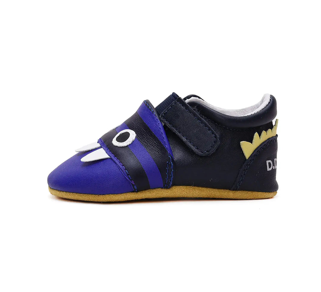 D.D.step Kinder Barfuß-Krabbelschuhe Bermudablau K1596-42307
