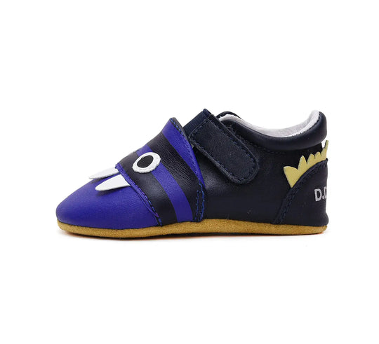 D.D.step Kinder Barfuß-Krabbelschuhe Bermudablau K1596-42307
