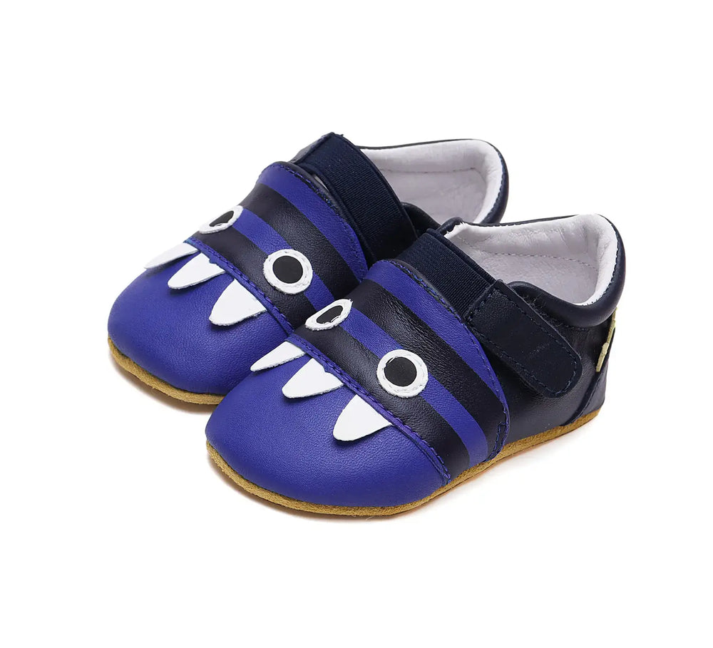 D.D.step Kinder Barfuß-Krabbelschuhe Bermudablau K1596-42307