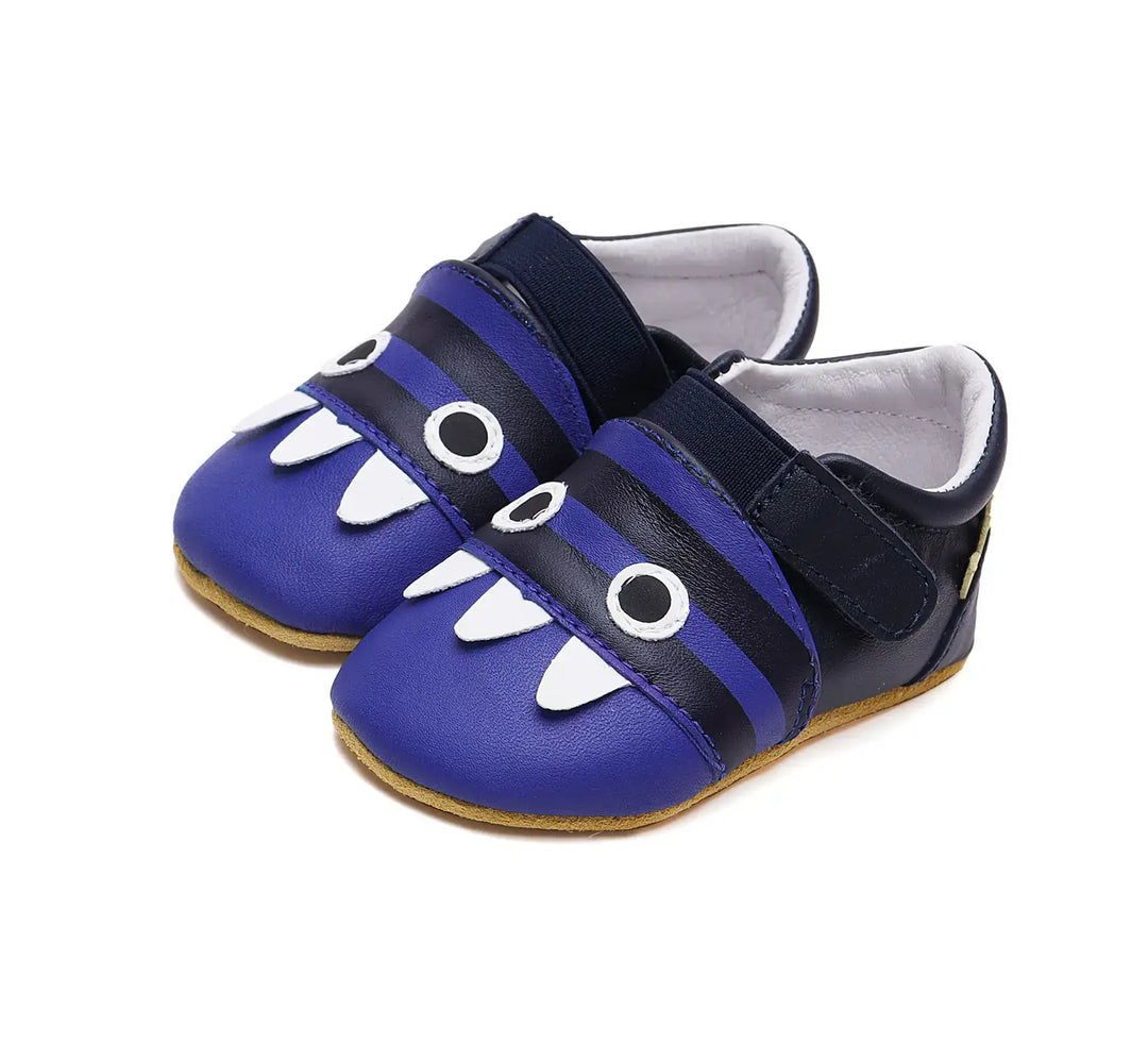 D.D.step Kinder Barfuß-Krabbelschuhe Bermudablau K1596-42307