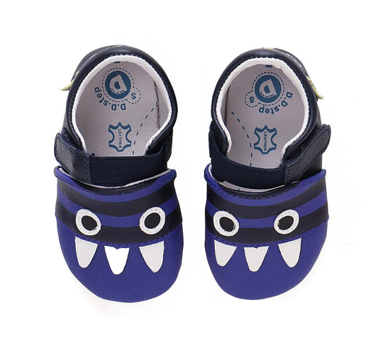 D.D.step Kinder Barfuß-Krabbelschuhe Bermudablau K1596-42307