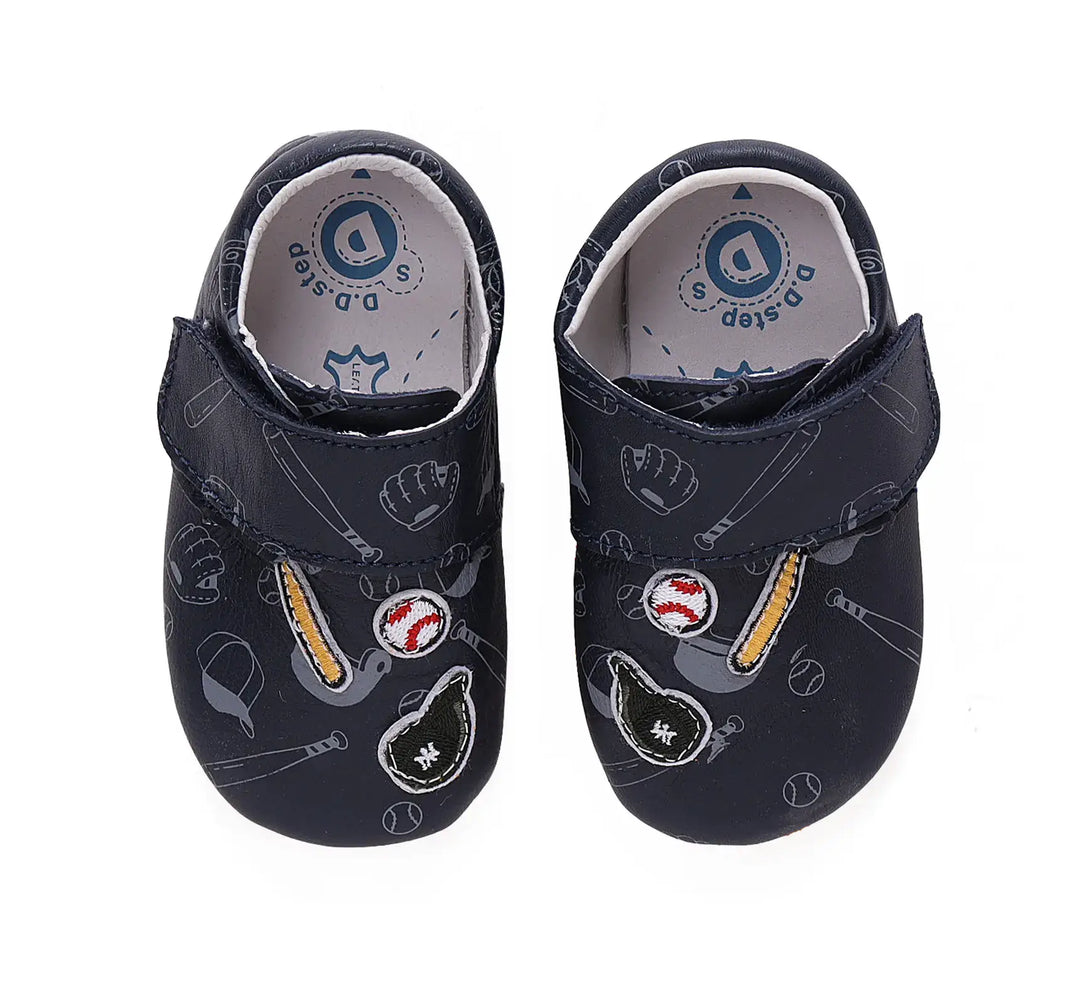 D.D.step Kinder Barfuß-Krabbelschuhe Königsblau K1596-42466