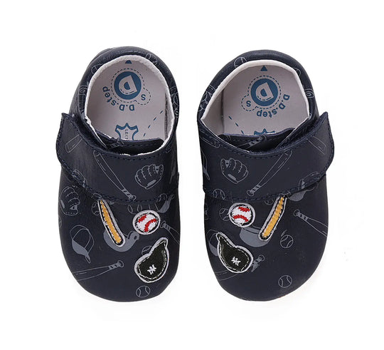 D.D.step Kinder Barfuß-Krabbelschuhe Königsblau K1596-42466