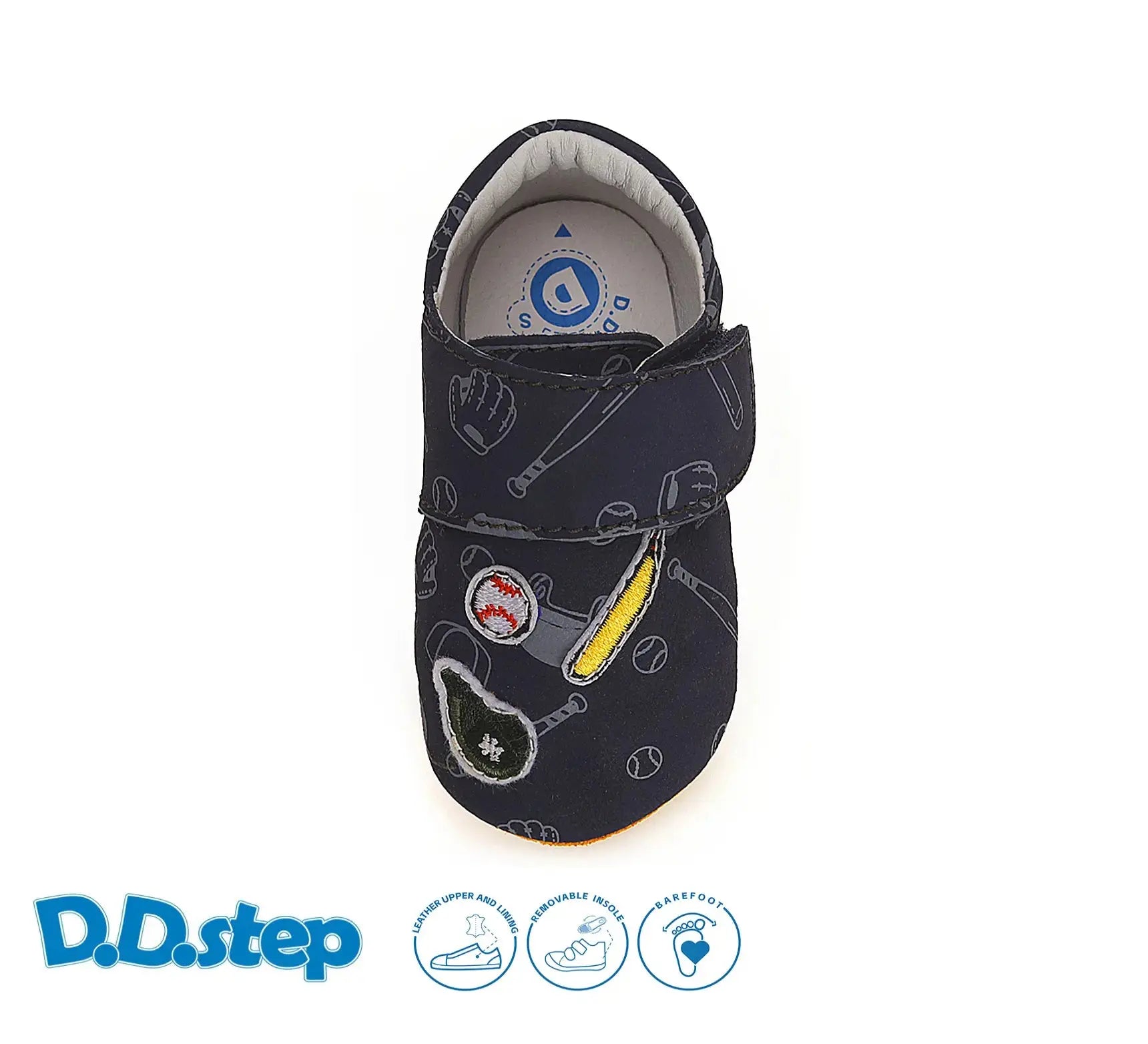 Baby Barfuß Königsblau Hausschuhe D.D.Step