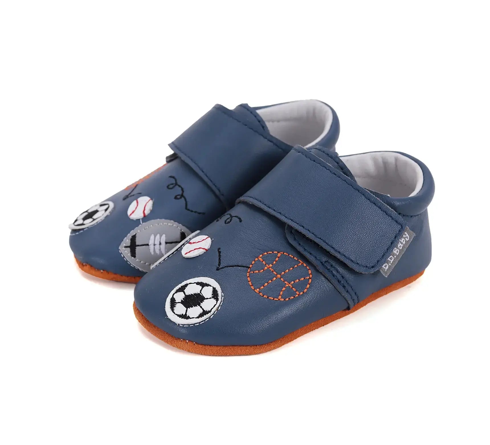 Baby Barfuß Bermudablau Hausschuhe D.D.Step