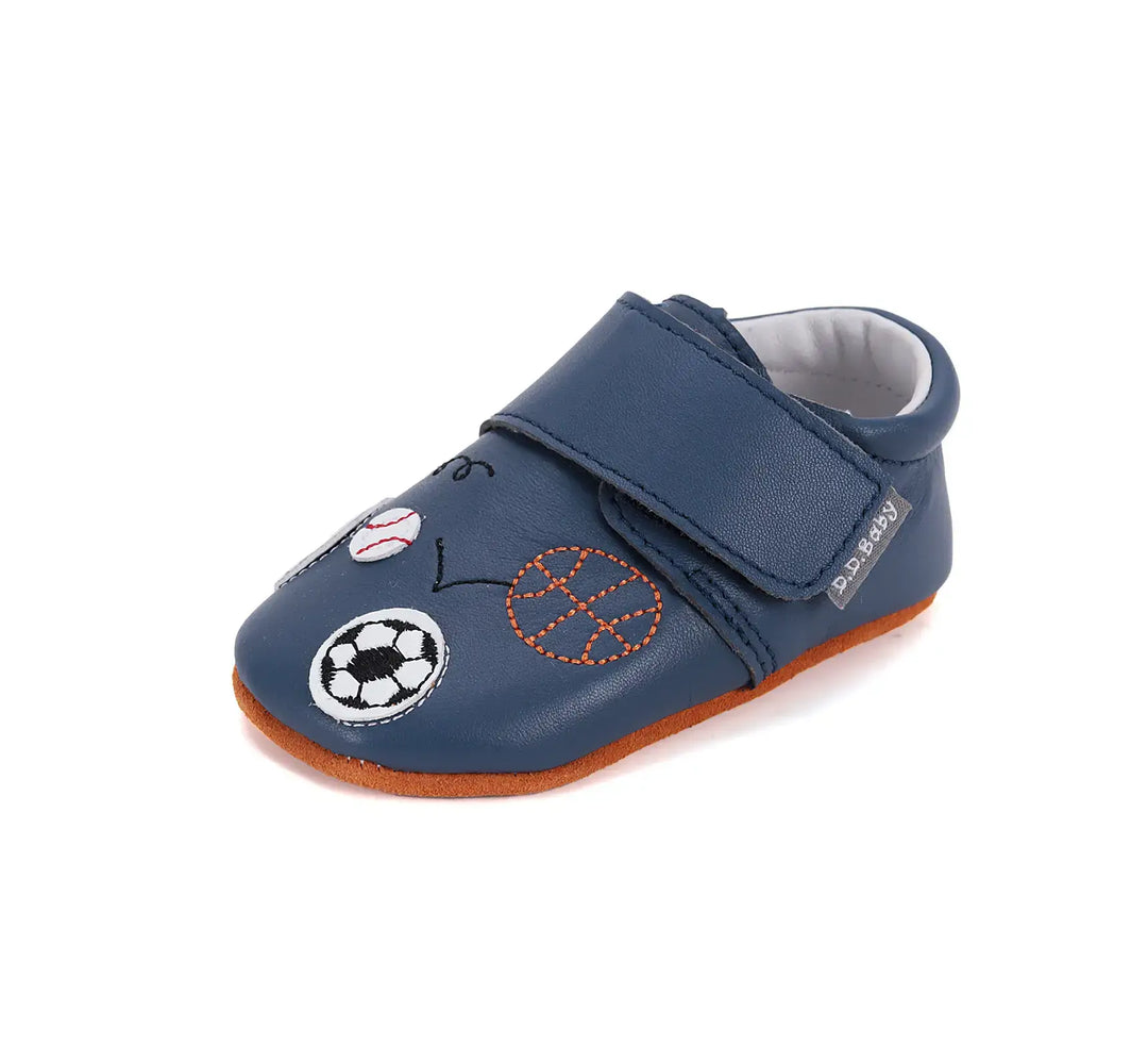 D.D.step Kinder Barfuß-Krabbelschuhe Bermudablau K1596-51110